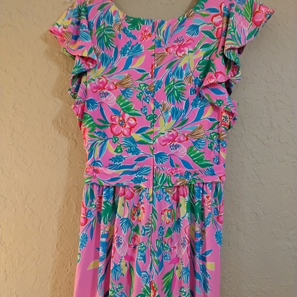 Lilly Pulitzer Verona Flutter Sleeve Maxi - Size 10 - Picture 5 of 8